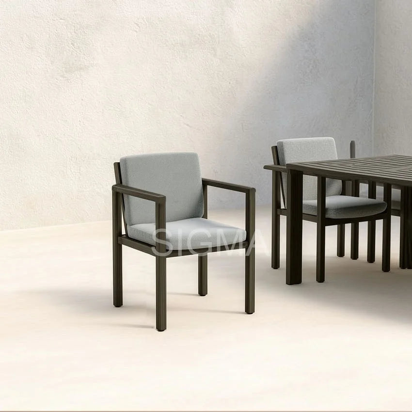 Custom Outdoor Furniture Dining Set Modern Aluminum Alfresco Outdoor Living Australia