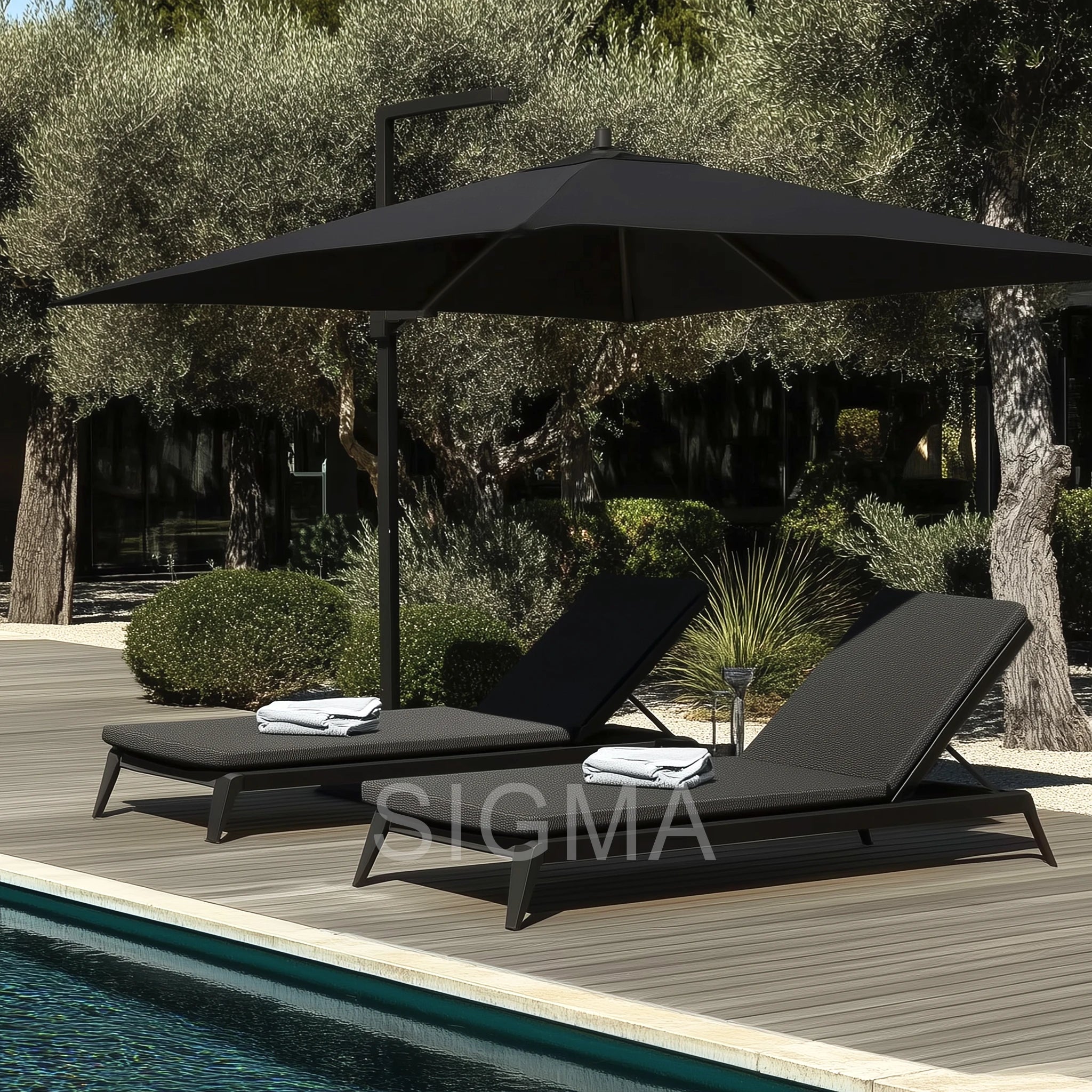 Modern Aluminum Sun Lounger Designer Outdoor Furniture Alfresco Outdoor Living Australia
