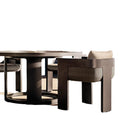 Custom Outdoor Dining Set Round Table Aluminium Alfresco Outdoor Living