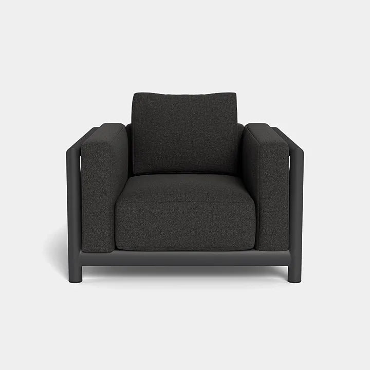 Designer Outdoor Sofa Single Seat Luxurious Aluminium Alfresco Outdoor Living Australia