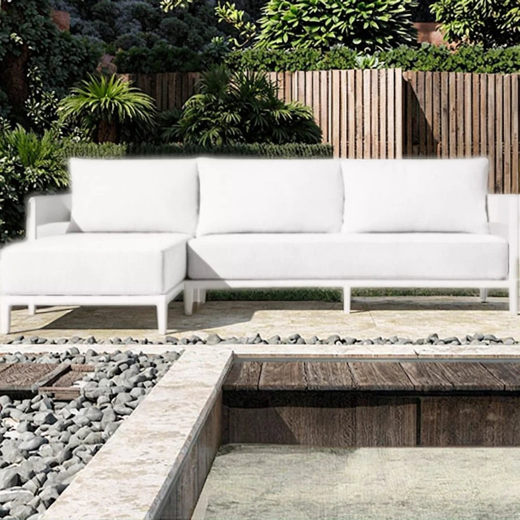 Curved Aluminum Sectional Sofa Contemporary L-Shape Alfresco Outdoor Living Australia