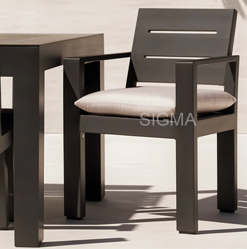 Custom Aluminum Outdoor Dining Set Contemporary Alfresco Outdoor Living Australia