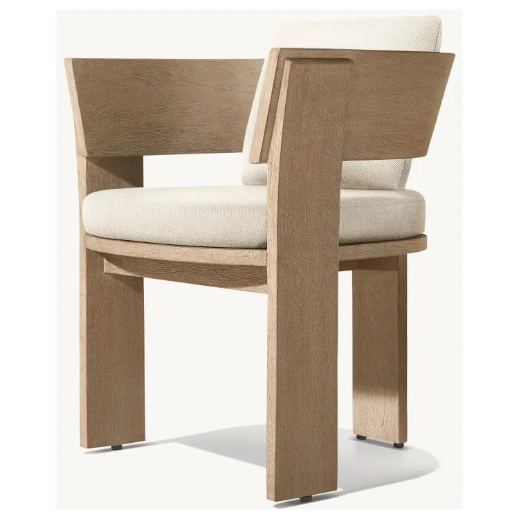 Teak Extension Dining Set Outdoor Furniture Sculptural Timber Design Alfresco Outdoor Living