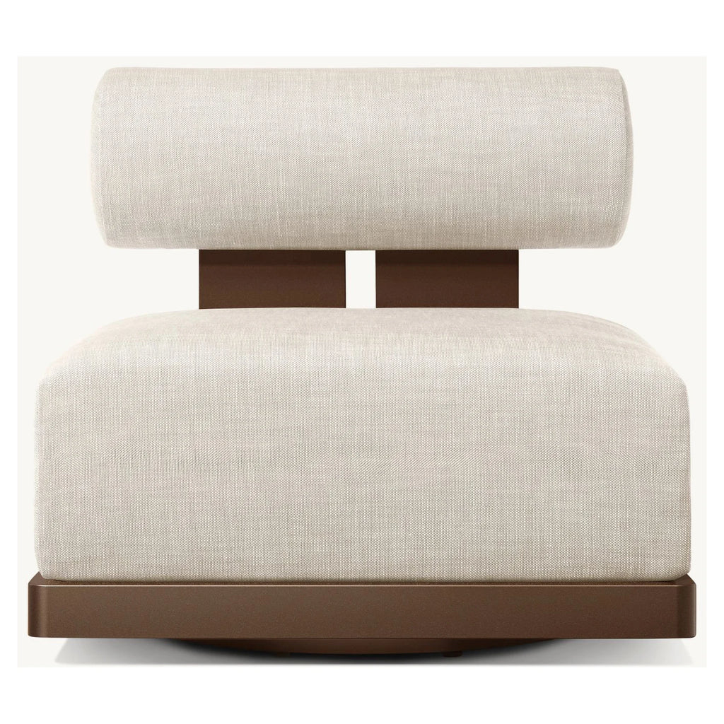 Modern Swivel Lounge Chair Aluminium Alfresco Outdoor Living Australia
