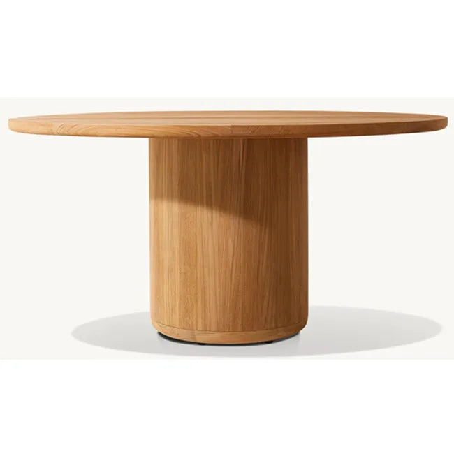 Teak Dining Set Round Table Contemporary Alfresco Outdoor Living Australia
