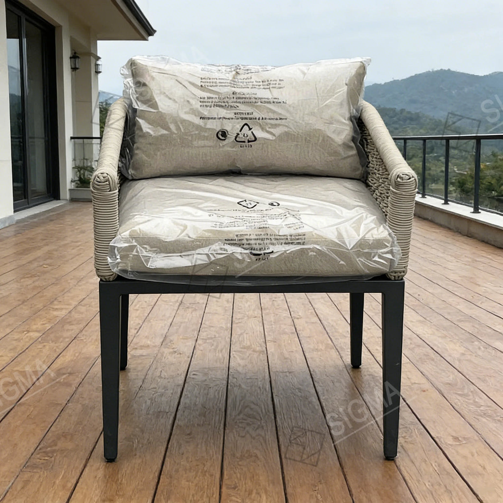 Luxury Rope Outdoor Sofa Set Minimalist Modern Alfresco Outdoor Living Australia