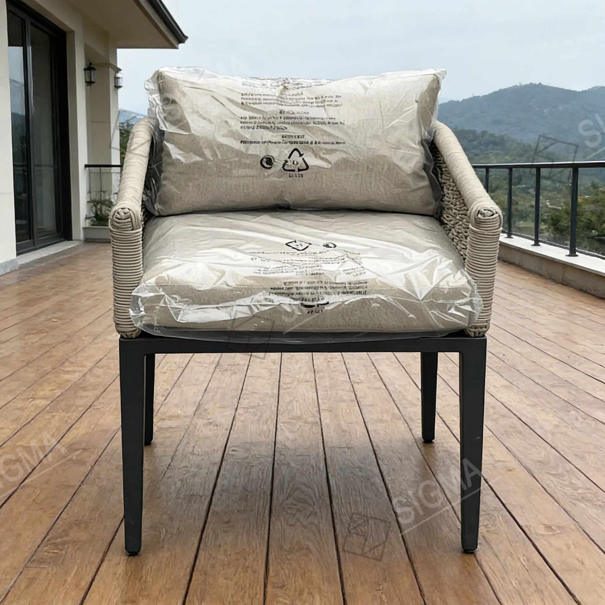 Luxury Rope Outdoor Sofa Set Minimalist Modern Alfresco Outdoor Living Australia