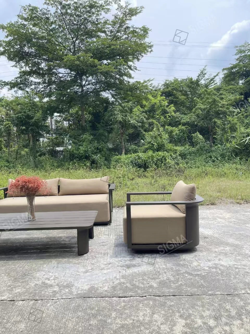 Custom Outdoor Furniture Sofa Set Modular Aluminum Alfresco Outdoor Living Australia