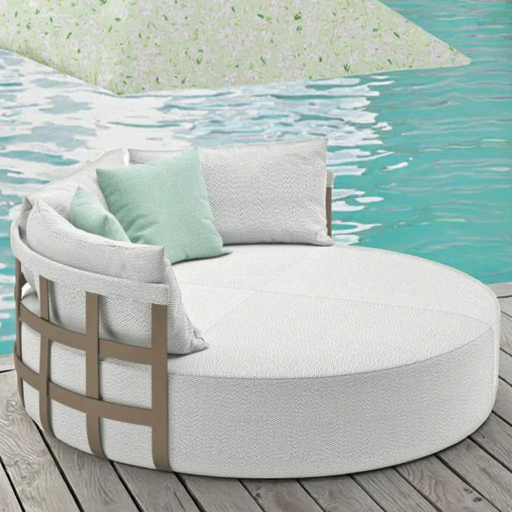 Round Daybed Sun Lounger Italian Style Alfresco Outdoor Living Australia