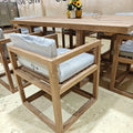 Custom Outdoor Furniture 6-Seater Teak Dining Set Alfresco Outdoor Living Australia