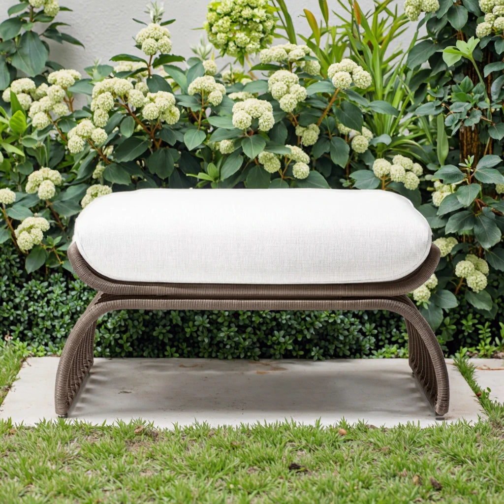 Custom Outdoor Furniture Ottoman Footstool Rope Alfresco Outdoor Living Australia