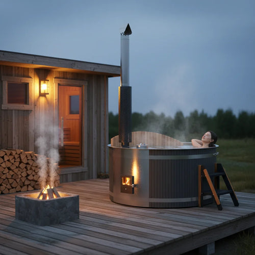 Custom Cedar Spa Tub 6-Person Designer Alfresco Outdoor Living Australia