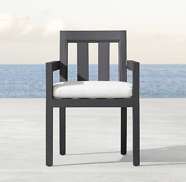 Aluminium 8 Seater Outdoor Dining Set Contemporary Architectural Design