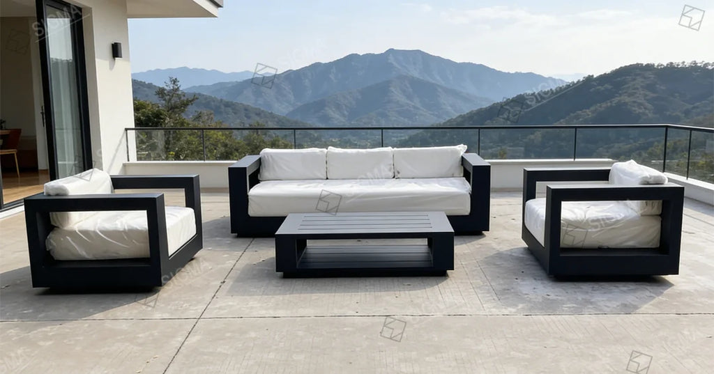 Custom Outdoor Sofa Set Modern Aluminium Alfresco Outdoor Living Australia