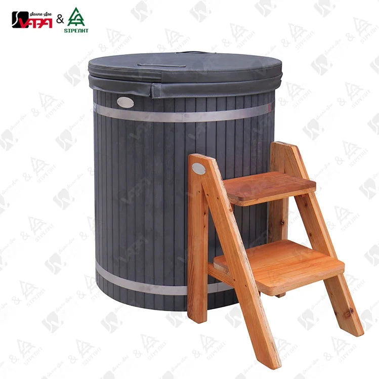 Custom Outdoor Ice Tub Red Cedar Stainless Steel Alfresco Outdoor Living Australia
