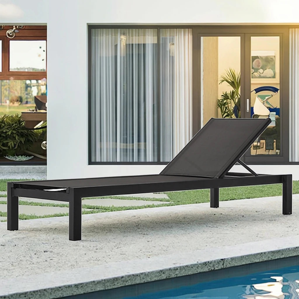 Adjustable Aluminum Sun Lounger Contemporary Alfresco Outdoor Living Australia