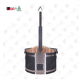 Custom Outdoor Sauna Fire Tube Round Cedar Alfresco Outdoor Living Australia