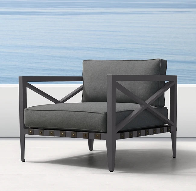 Custom Outdoor Furniture 4-Piece Aluminium Sofa Set Contemporary Alfresco Outdoor Living Australia