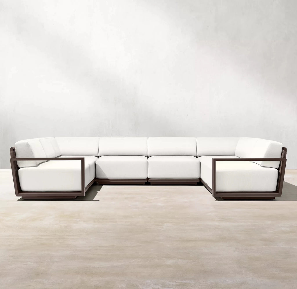 Outdoor U-Shape Sectional Sofa Contemporary Alfresco Outdoor Living Australia
