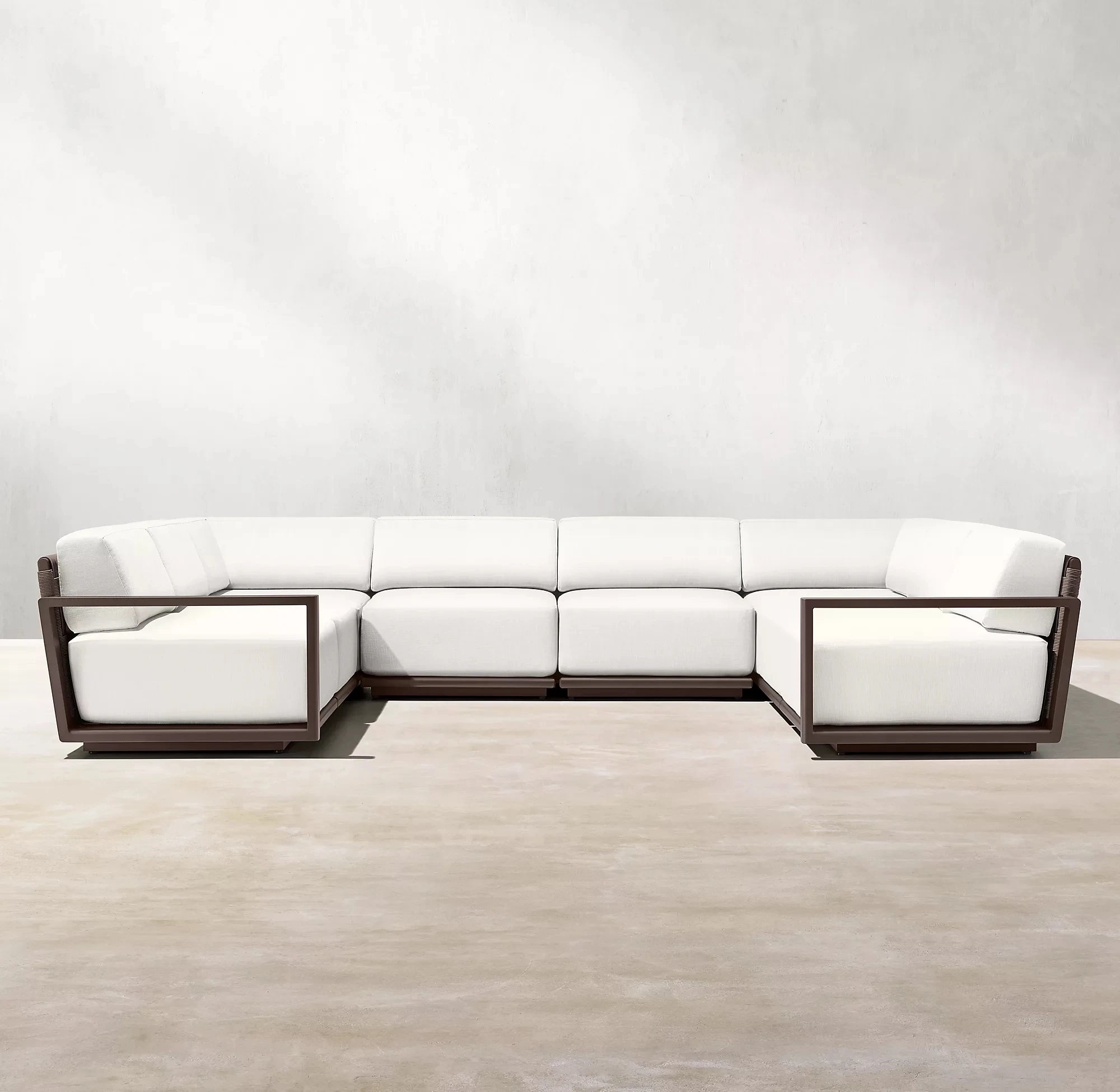Outdoor U-Shape Sectional Sofa Contemporary Alfresco Outdoor Living Australia