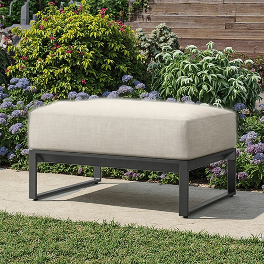 Handcrafted Footstool Ottoman Modern Square Alfresco Outdoor Living Australia