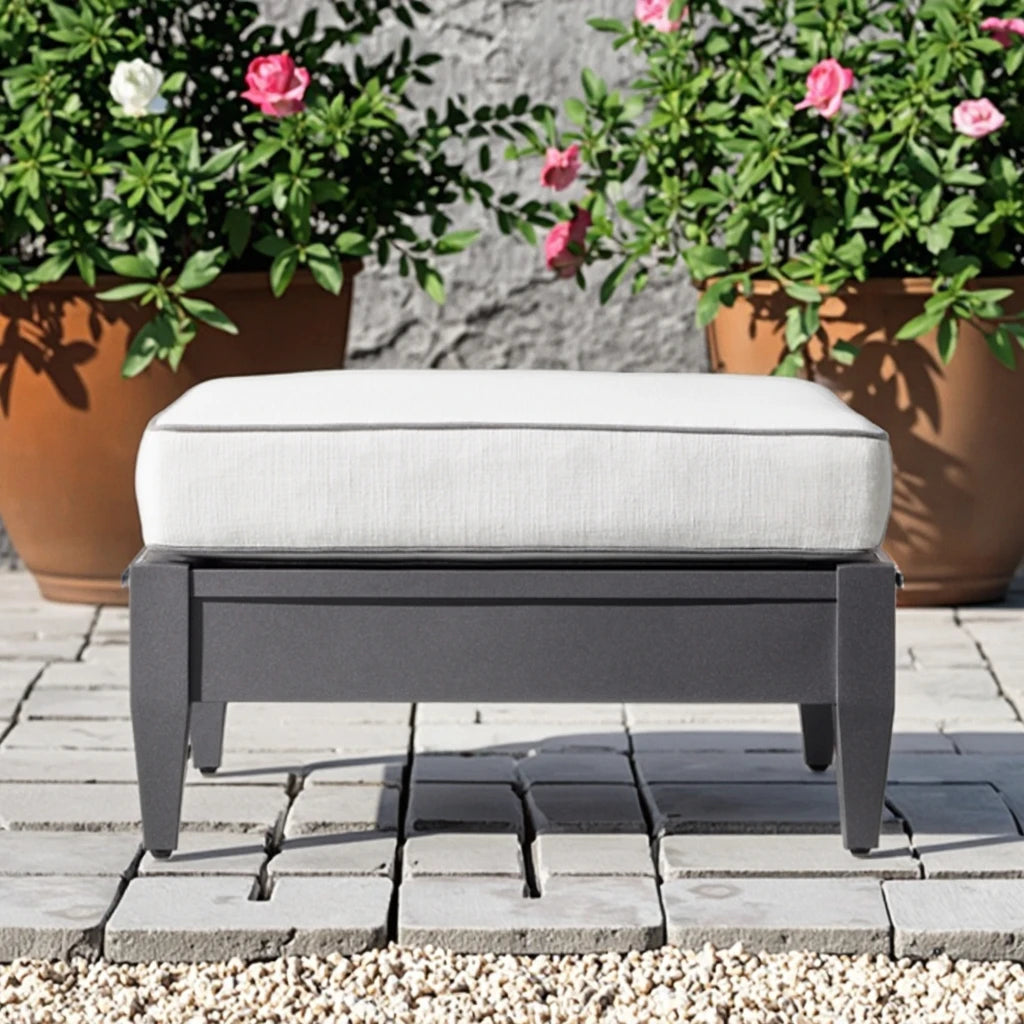 Designer Outdoor Furniture Aluminium Ottoman Modern Alfresco Outdoor Living Australia