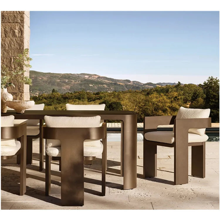 Custom Outdoor Dining Table Aluminium Alfresco Outdoor Living Australia