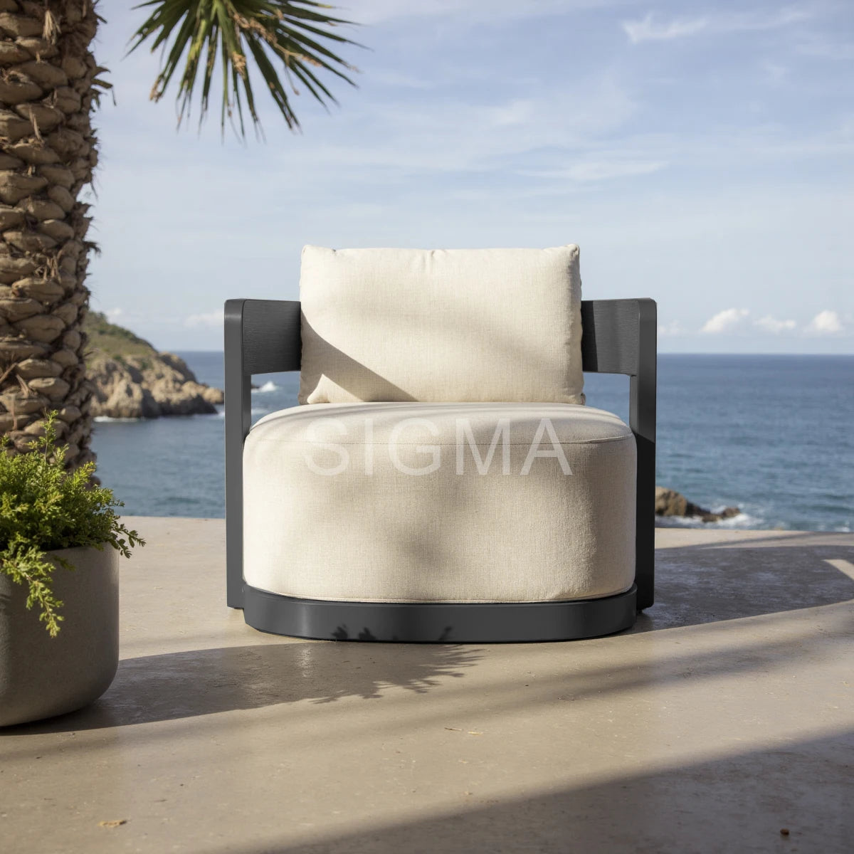 Custom Outdoor Furniture Sofa Modern Aluminum Alfresco Outdoor Living Australia