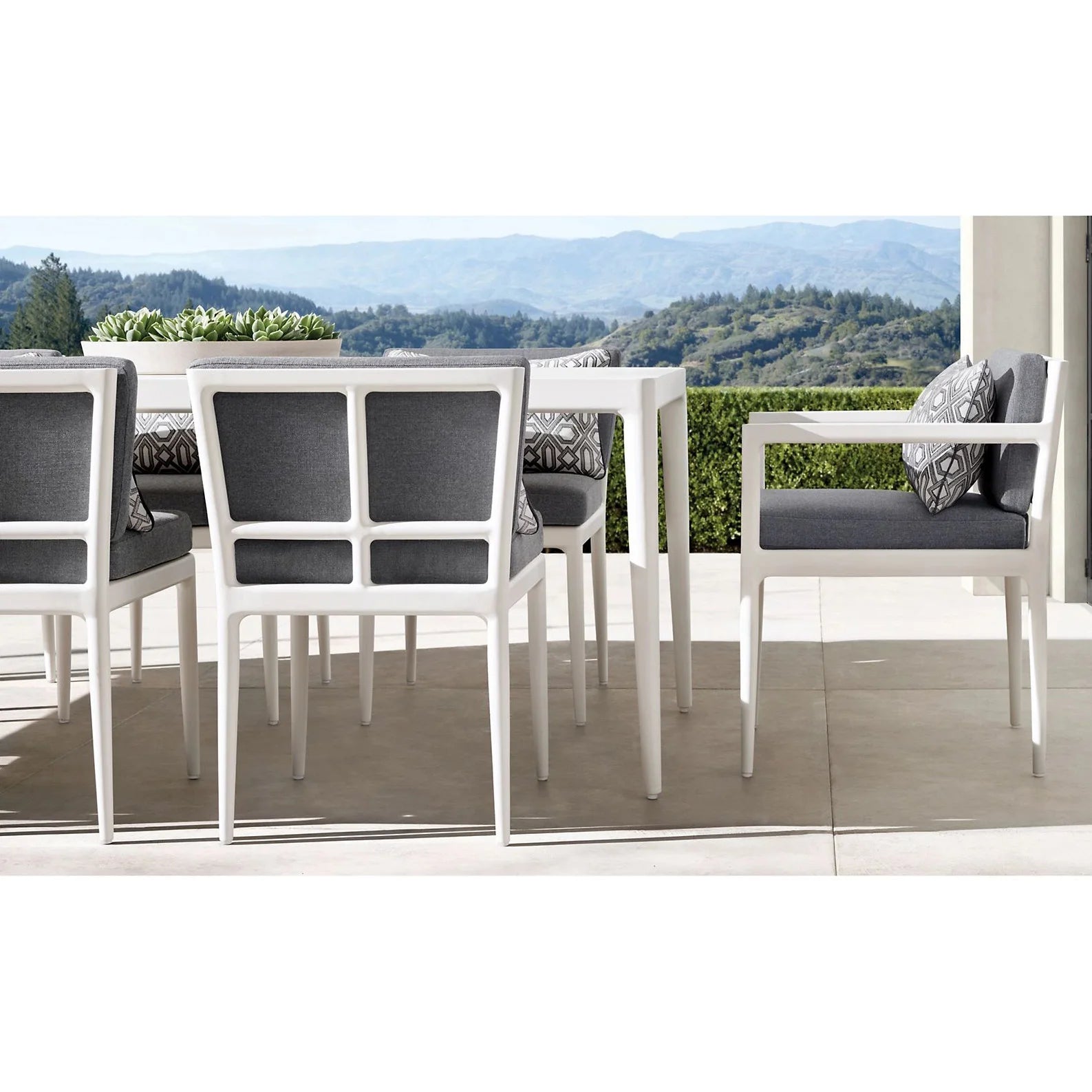 Designer Outdoor Dining Set Back Cross Alfresco Outdoor Living Australia
