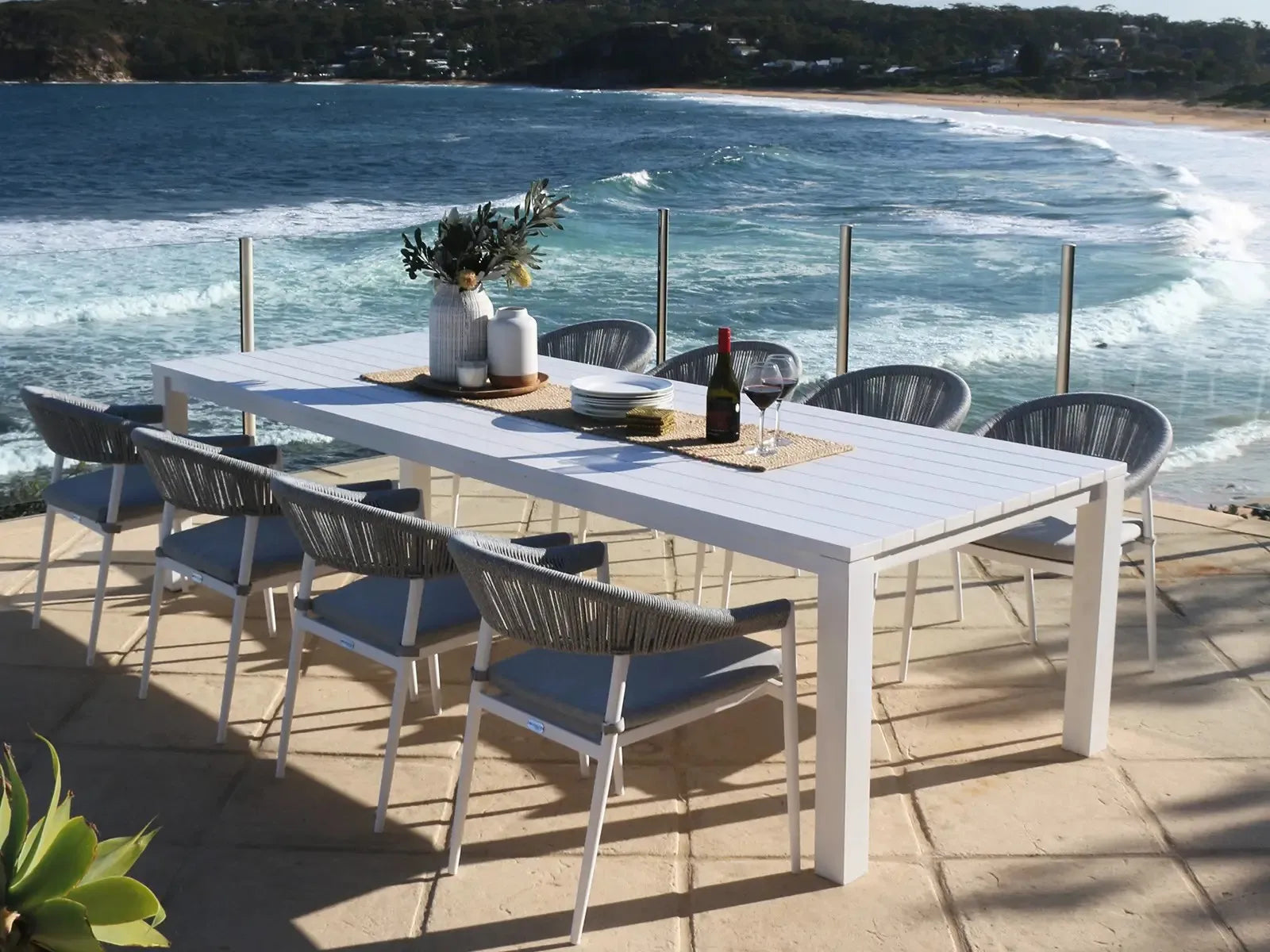 Custom Aluminium Rope Dining Chair Alfresco Outdoor Living Australia