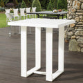 Aluminum Square High Bar Table Contemporary Outdoor Living