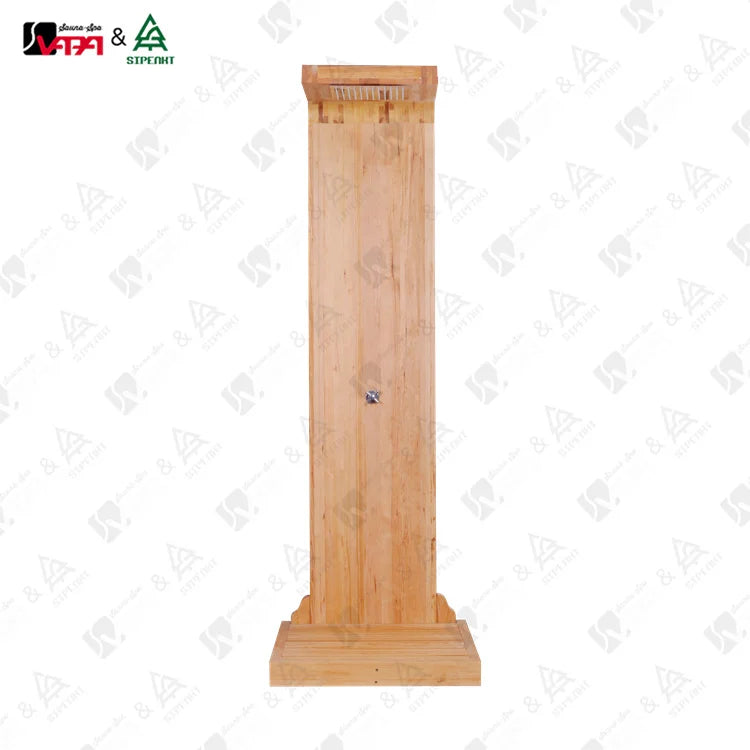 Designer Outdoor Shower Column Handcrafted Timber Alfresco Outdoor Living Australia