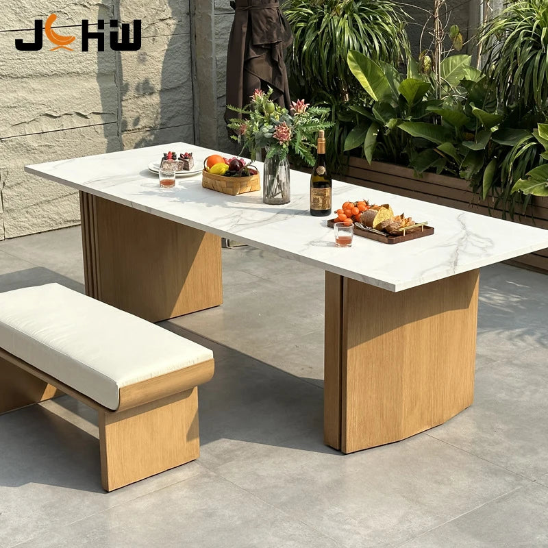 Custom Outdoor Dining Set Aluminium Modern Alfresco Outdoor Living Australia