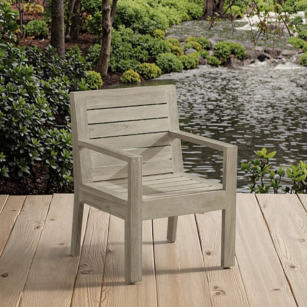 Teak Dining Chair Modern Solid Wood Alfresco Outdoor Living Australia