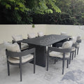 Custom Outdoor Dining Table Aluminum Sculptural Alfresco Outdoor Living Australia