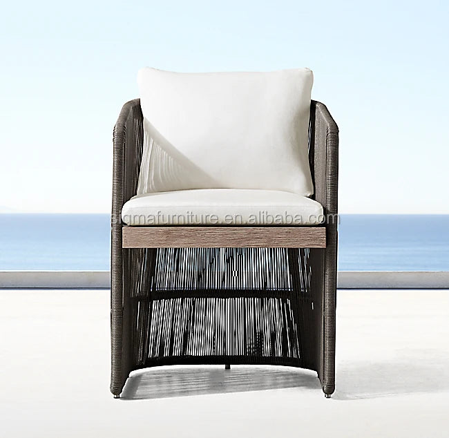 Teak Rope Armchair Designer Outdoor Furniture Alfresco Outdoor Living Australia
