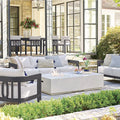 Custom Outdoor Furniture Aluminum Sofa Set Modern Architectural Design
