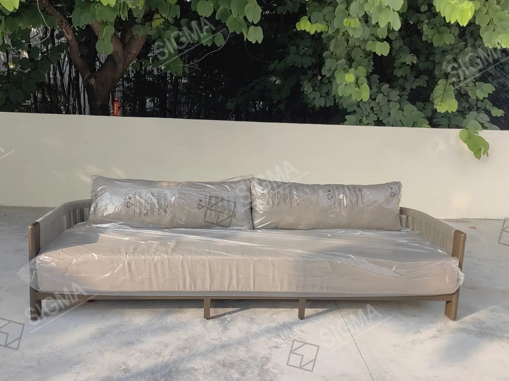 Modular Aluminum Outdoor Sofa Set Contemporary Alfresco Living