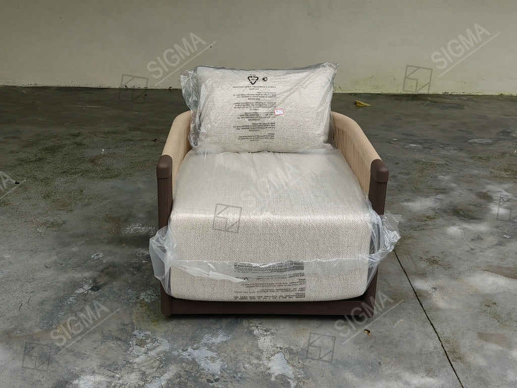Custom Outdoor Furniture Woven Rope Chair Contemporary Alfresco Outdoor Living
