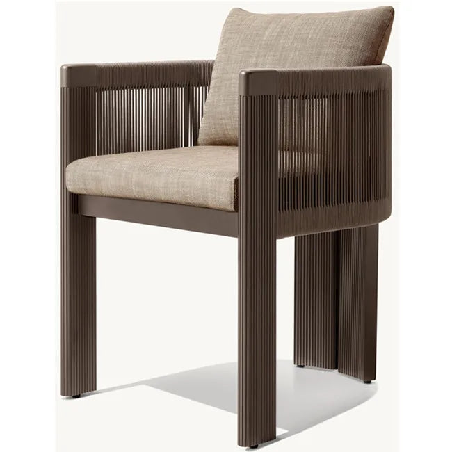 Designer Outdoor Dining Chair Mixed Materials Aluminum Alfresco Outdoor Living Australia