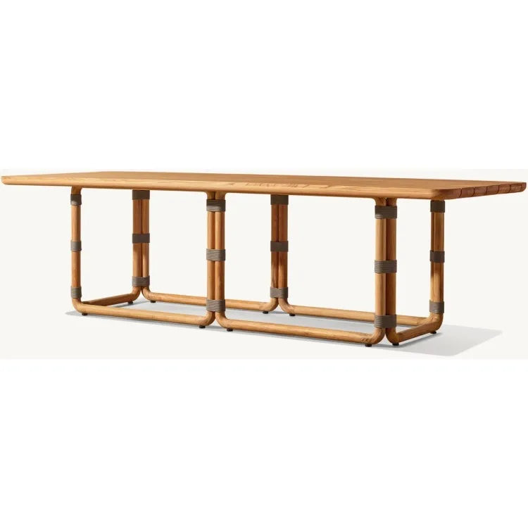 Custom Solid Teak Outdoor Dining Set Modern Minimalist Alfresco Outdoor Living Australia