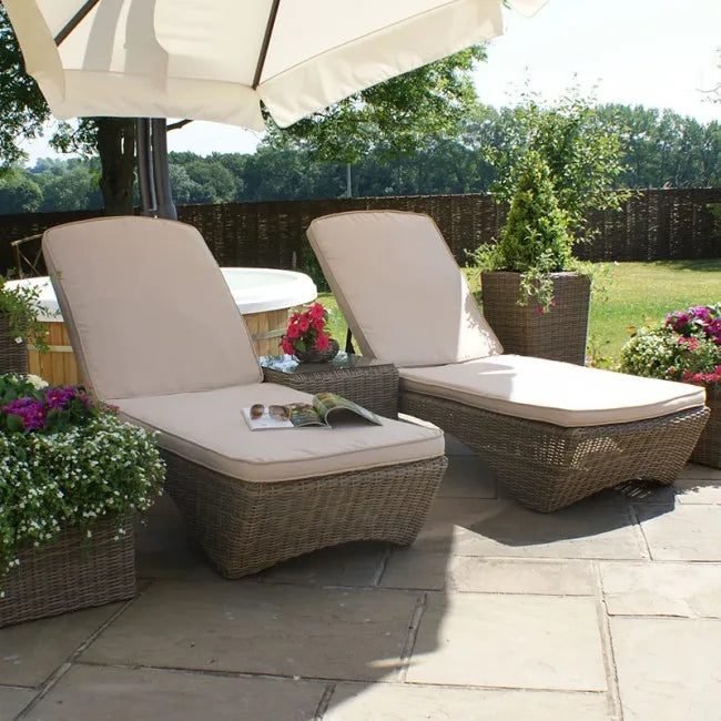 Rattan Sun Lounger, Daybed, Rural Style, Alfresco Outdoor Living Australia