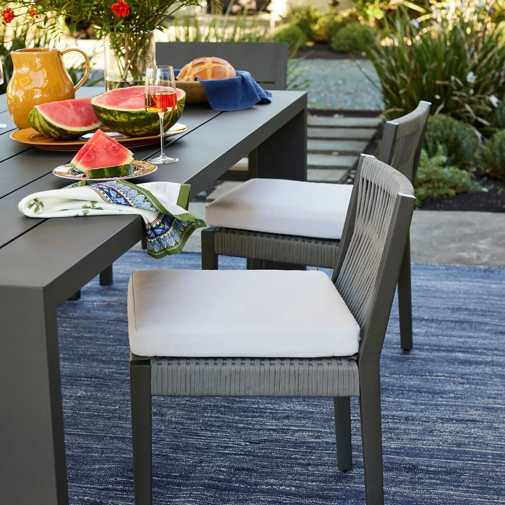 Contemporary Rope Woven Outdoor Dining Set Alfresco Outdoor Living Australia