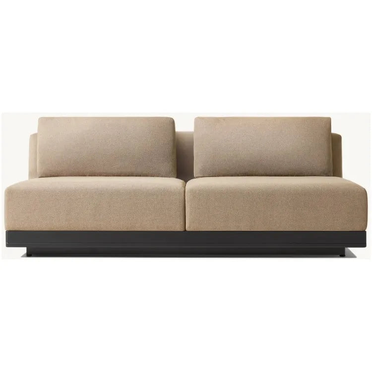 Custom Outdoor Sofa 2 Seater Lounge Modern Aluminum Alfresco Outdoor Living