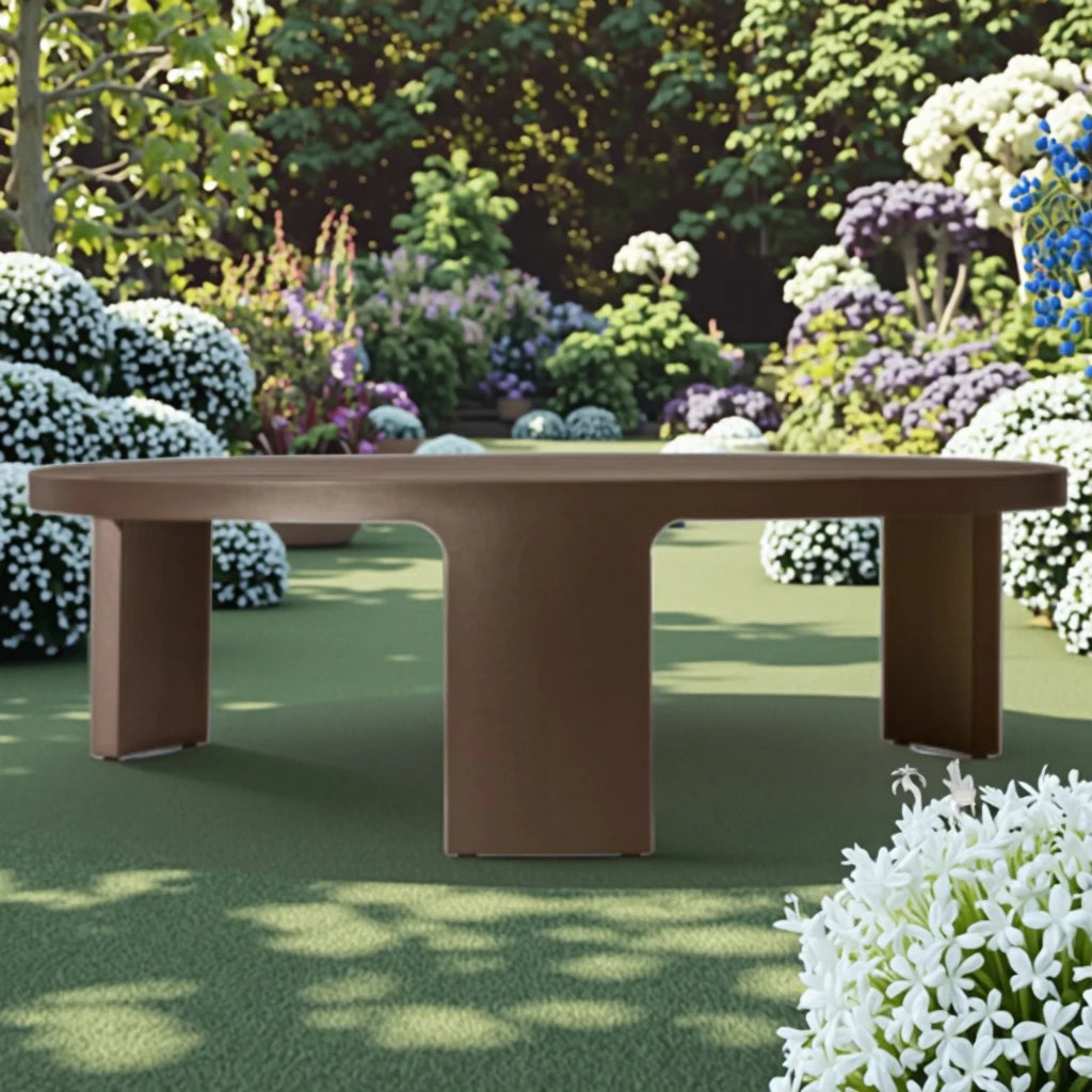 Antique Round Aluminum Table Designer Alfresco Outdoor Living Australia