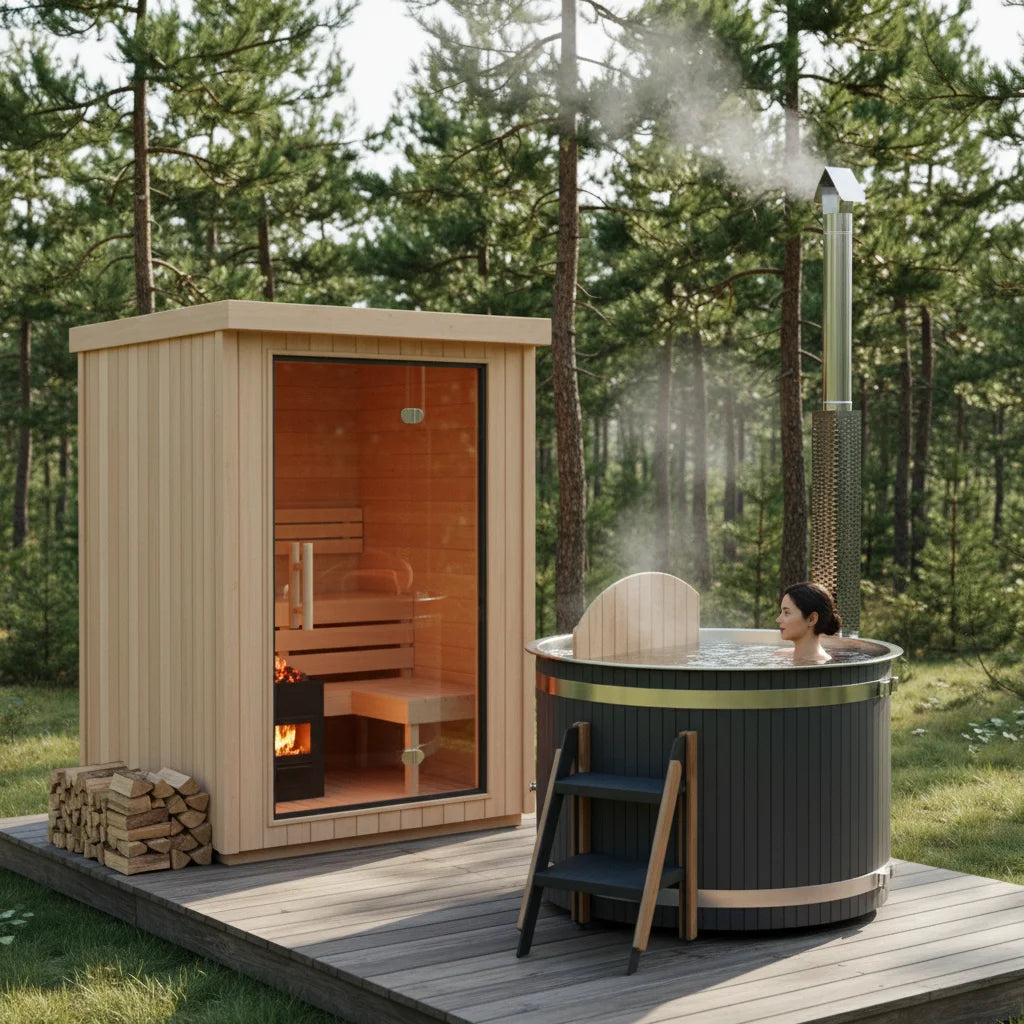 Custom Outdoor Hot Tub Red Cedar Modern Alfresco Outdoor Living Australia