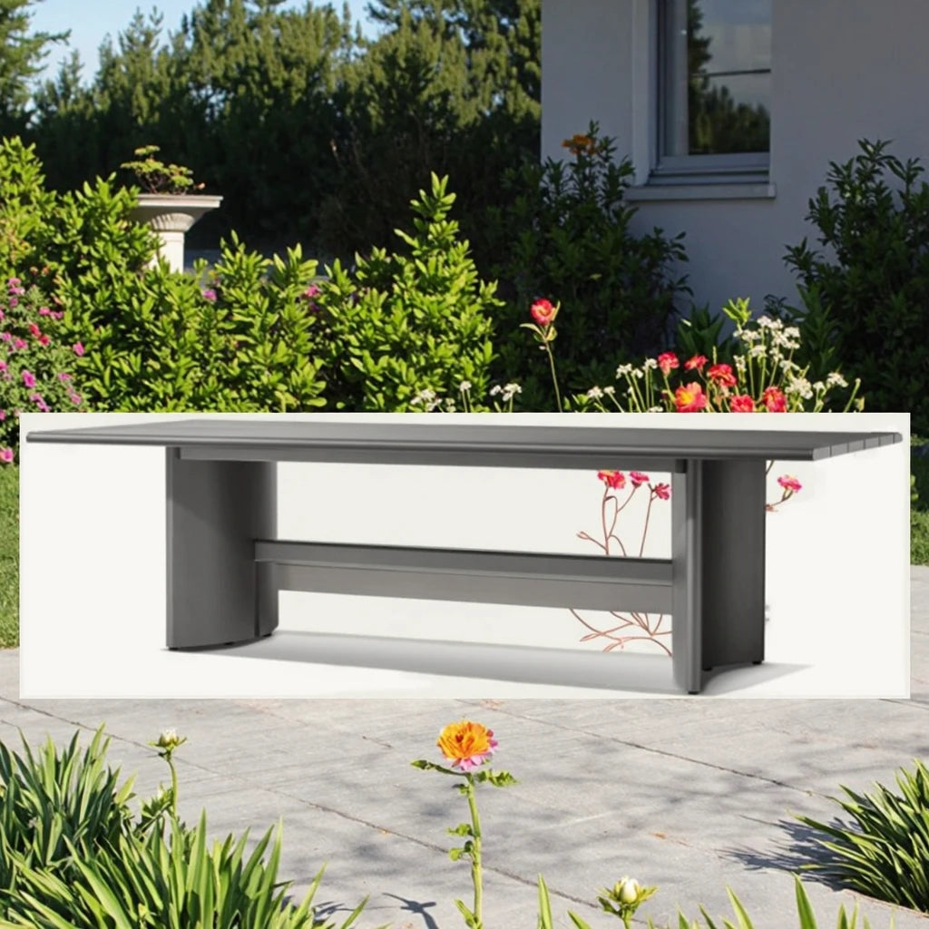 Custom Outdoor Furniture Dining Table Modern Rectangular Alfresco Outdoor Living Australia