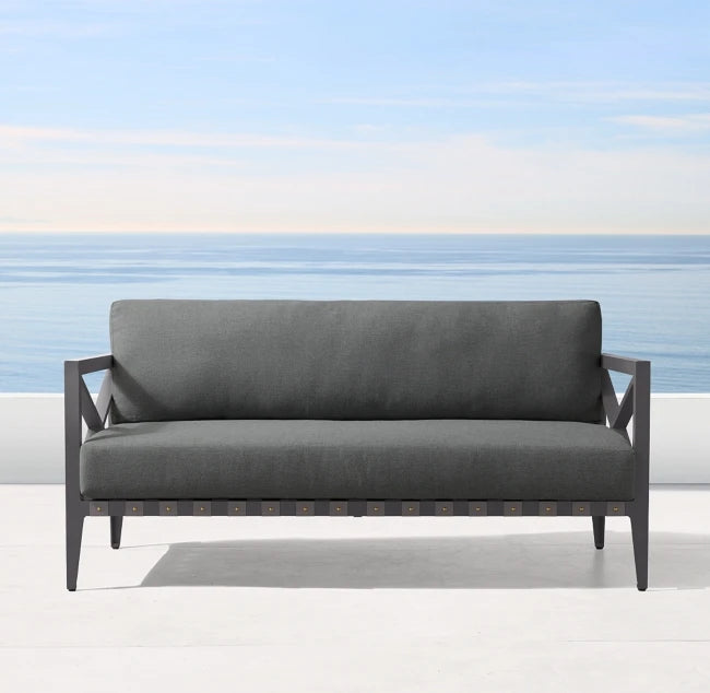 Designer Outdoor Furniture Aluminum Rope Sofa Contemporary Alfresco Living Australia