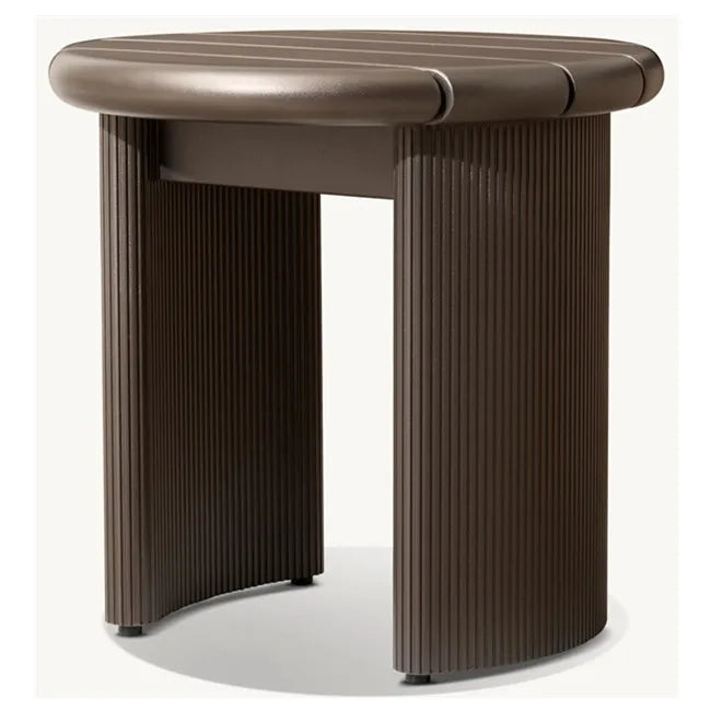 Custom Outdoor Side Table Modern Round Alfresco Outdoor Living Australia