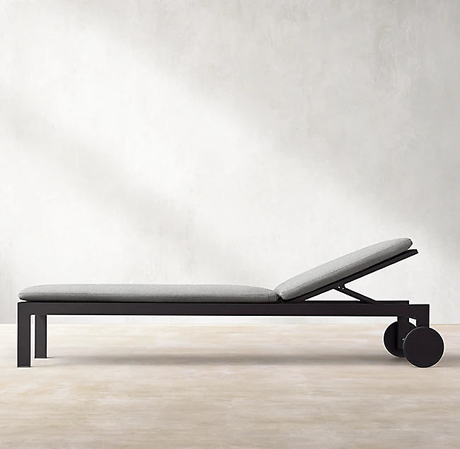 Sun Lounger Aluminum Minimalist Modern Alfresco Outdoor Living Australia